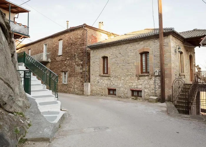 Cottage House In Traditional Greek Village
