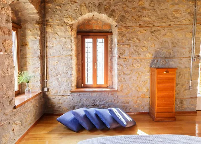 Cottage House In Traditional Greek Village